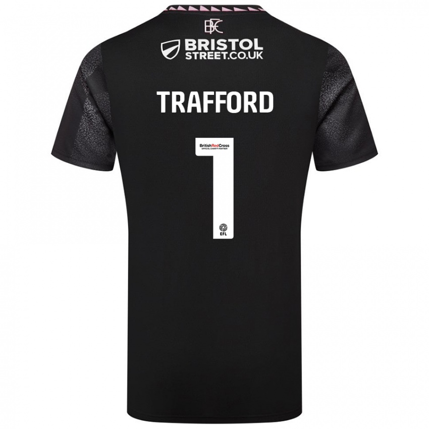 Niño Camiseta James Trafford #1 Negro 2ª Equipación 2024/25 La Camisa Chile