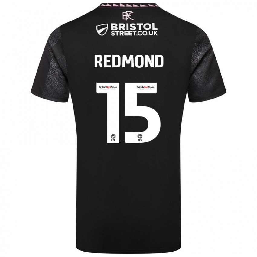 Niño Camiseta Nathan Redmond #15 Negro 2ª Equipación 2024/25 La Camisa Chile