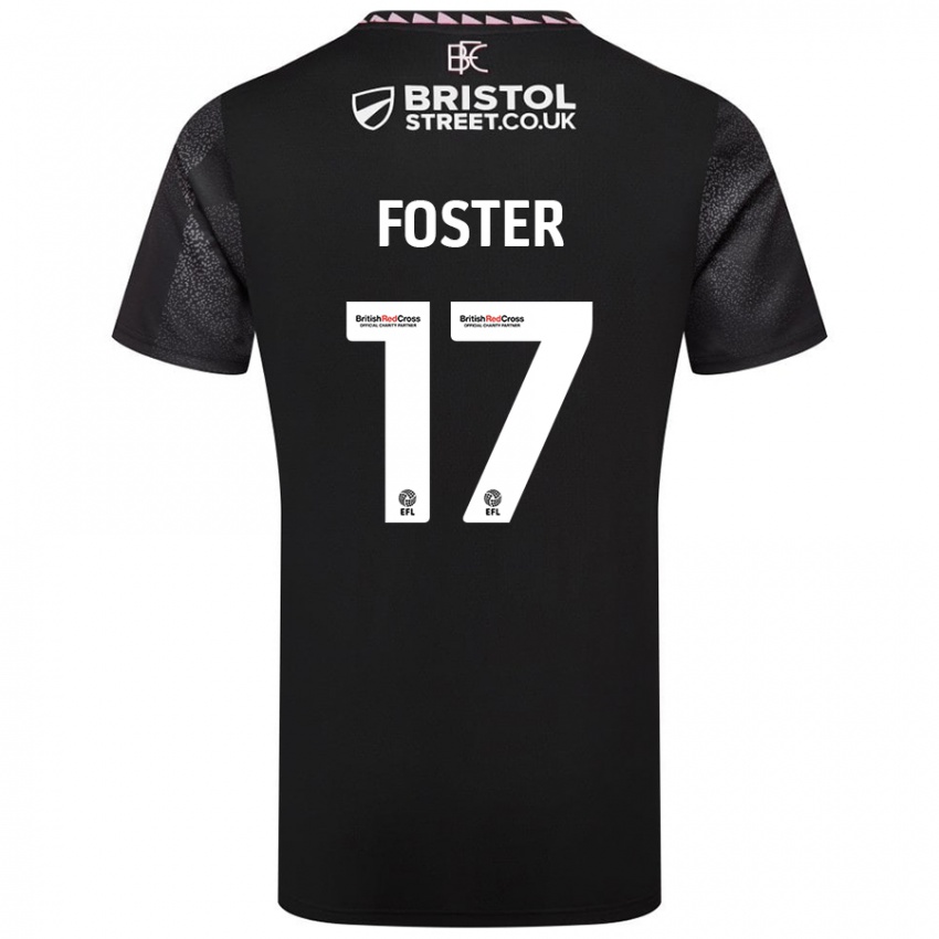 Niño Camiseta Lyle Foster #17 Negro 2ª Equipación 2024/25 La Camisa Chile