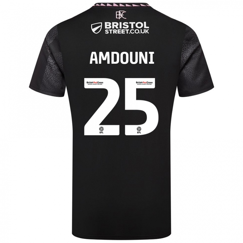 Niño Camiseta Zeki Amdouni #25 Negro 2ª Equipación 2024/25 La Camisa Chile