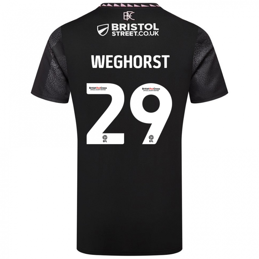 Niño Camiseta Wout Weghorst #29 Negro 2ª Equipación 2024/25 La Camisa Chile