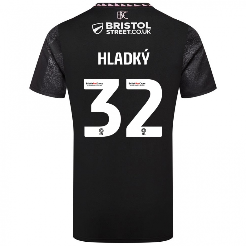 Niño Camiseta Vaclav Hladky #32 Negro 2ª Equipación 2024/25 La Camisa Chile