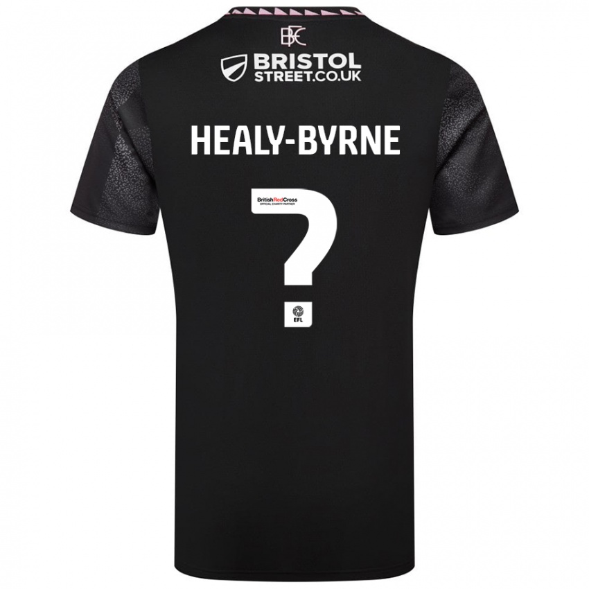 Niño Camiseta Alex Healy-Byrne #0 Negro 2ª Equipación 2024/25 La Camisa Chile