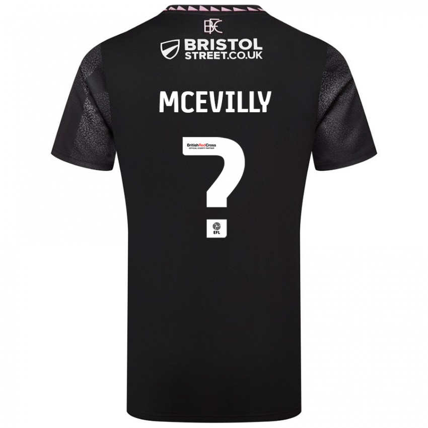 Niño Camiseta Jack Mcevilly #0 Negro 2ª Equipación 2024/25 La Camisa Chile