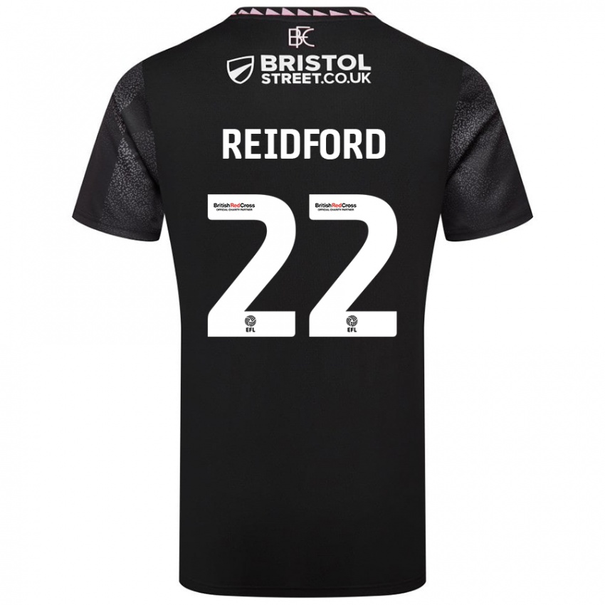 Niño Camiseta Isabella Reidford #22 Negro 2ª Equipación 2024/25 La Camisa Chile