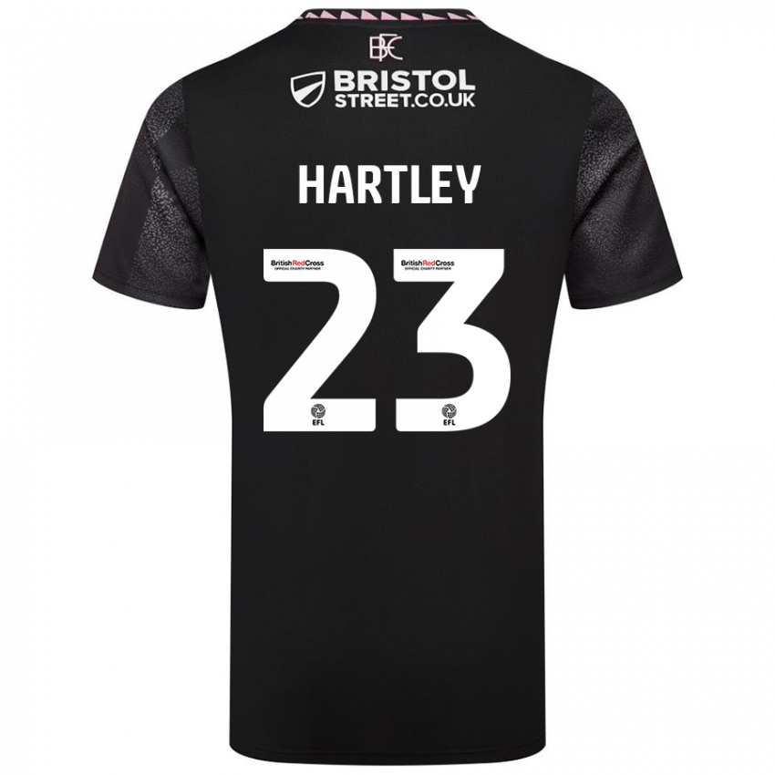 Niño Camiseta Naomi Hartley #23 Negro 2ª Equipación 2024/25 La Camisa Chile