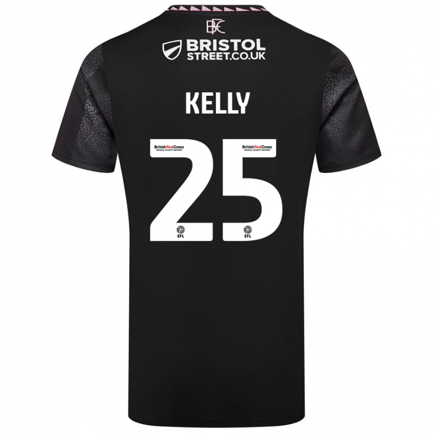 Niño Camiseta Aimee Kelly #25 Negro 2ª Equipación 2024/25 La Camisa Chile