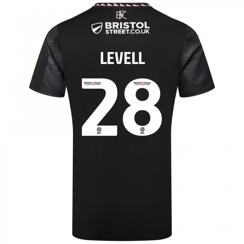 Niño Camiseta Kirstie Levell #28 Negro 2ª Equipación 2024/25 La Camisa Chile