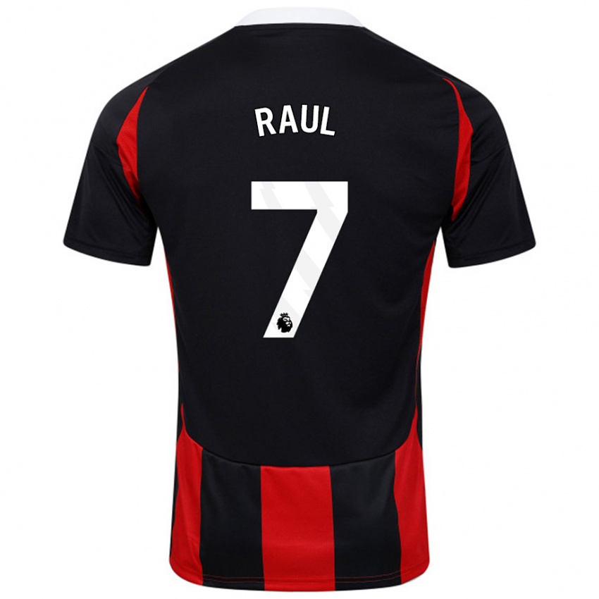 Niño Camiseta Raúl Jiménez #7 Negro Rojo 2ª Equipación 2024/25 La Camisa Chile