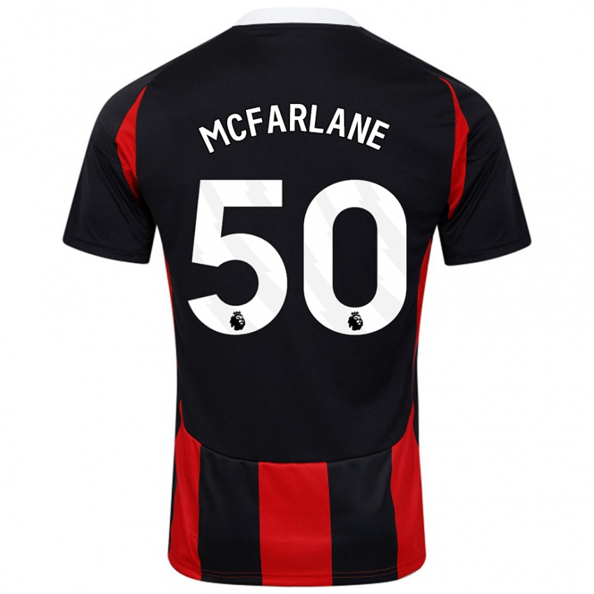 Niño Camiseta Callum Mcfarlane #50 Negro Rojo 2ª Equipación 2024/25 La Camisa Chile