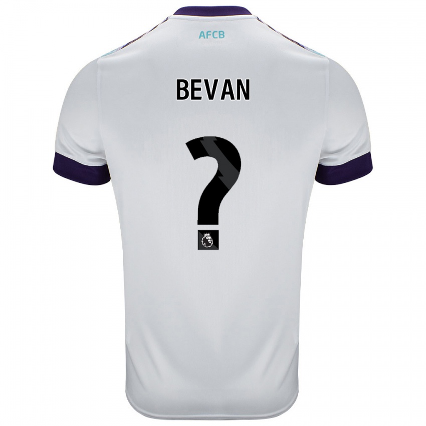 Niño Camiseta Owen Bevan #0 Blanco Verde Púrpura 2ª Equipación 2024/25 La Camisa Chile