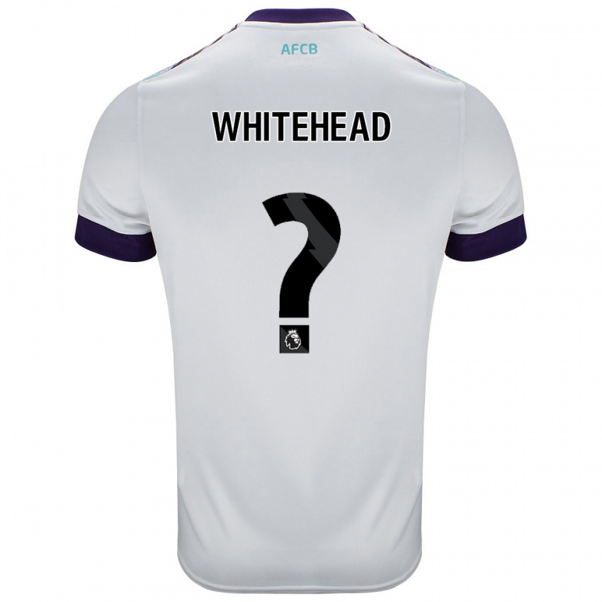 Niño Camiseta Tommy Whitehead #0 Blanco Verde Púrpura 2ª Equipación 2024/25 La Camisa Chile