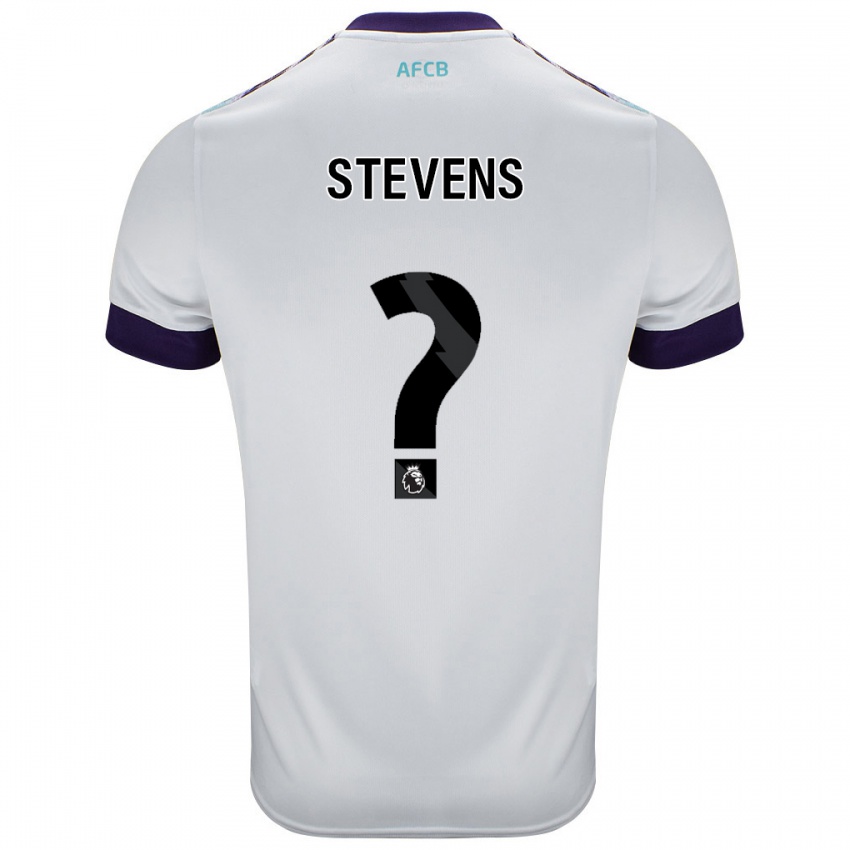 Niño Camiseta Charlie Stevens #0 Blanco Verde Púrpura 2ª Equipación 2024/25 La Camisa Chile