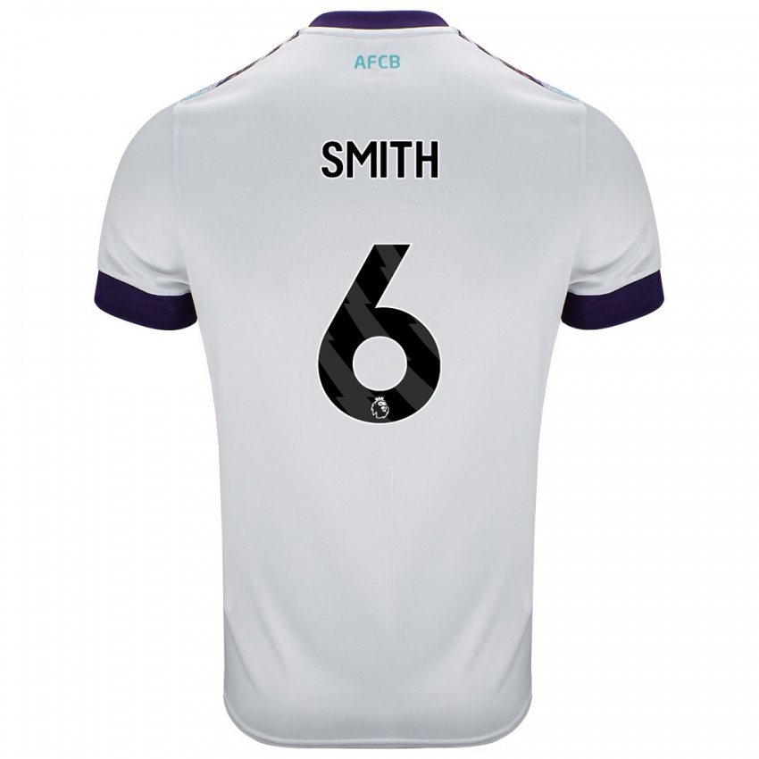 Niño Camiseta Maisy Smith #6 Blanco Verde Púrpura 2ª Equipación 2024/25 La Camisa Chile