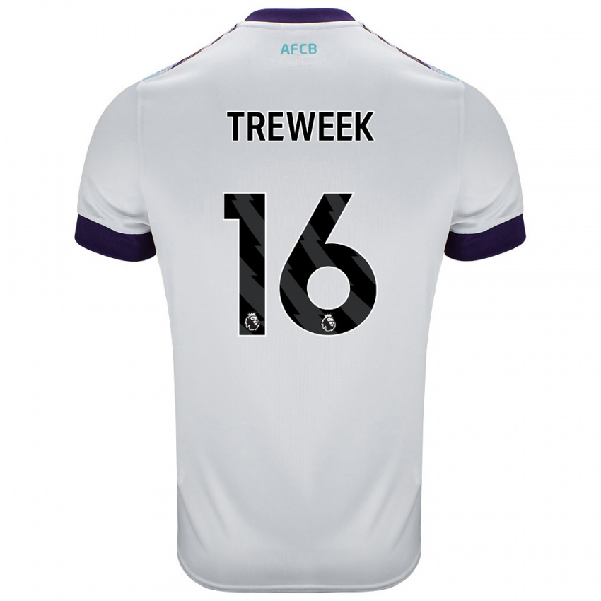 Niño Camiseta Jess Treweek #16 Blanco Verde Púrpura 2ª Equipación 2024/25 La Camisa Chile