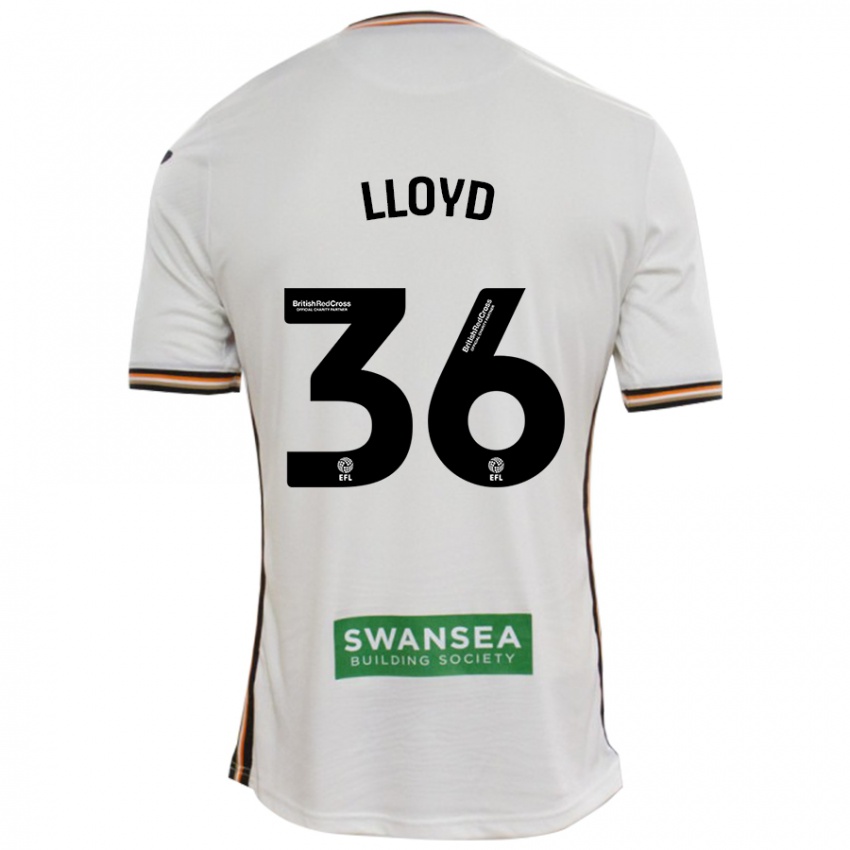 Hombre Camiseta Ben Lloyd #36 Blanco 1ª Equipación 2024/25 La Camisa Chile