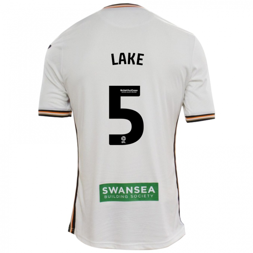 Hombre Camiseta Ellie Lake #5 Blanco 1ª Equipación 2024/25 La Camisa Chile