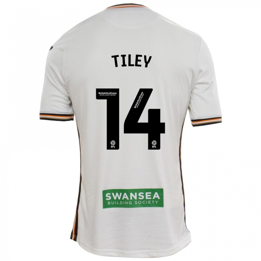 Hombre Camiseta Chloe Tiley #14 Blanco 1ª Equipación 2024/25 La Camisa Chile