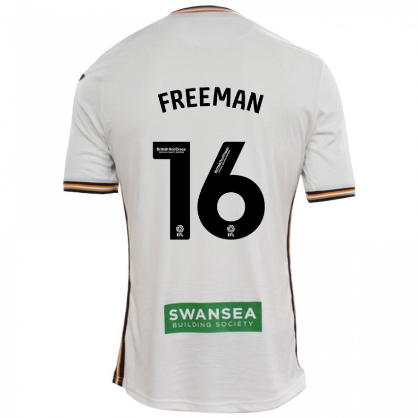 Hombre Camiseta Emily Freeman #16 Blanco 1ª Equipación 2024/25 La Camisa Chile