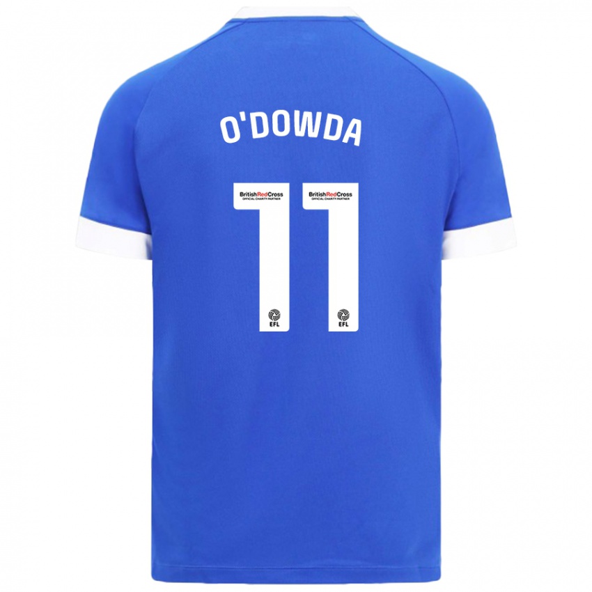 Hombre Camiseta Callum O'dowda #11 Azul Cielo 1ª Equipación 2024/25 La Camisa Chile