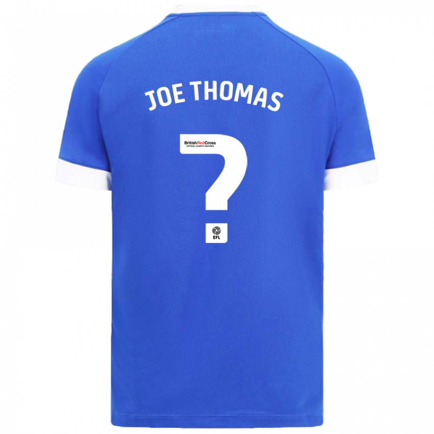 Hombre Camiseta Joe Thomas #0 Azul Cielo 1ª Equipación 2024/25 La Camisa Chile