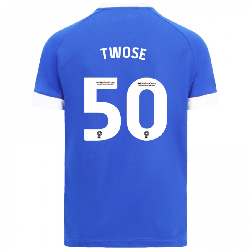 Hombre Camiseta Cody Twose #50 Azul Cielo 1ª Equipación 2024/25 La Camisa Chile