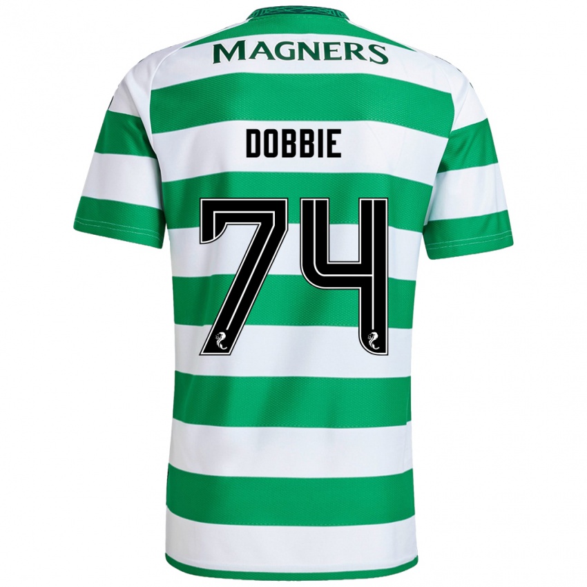 Hombre Camiseta Lewis Dobbie #74 Verde Blanco 1ª Equipación 2024/25 La Camisa Chile