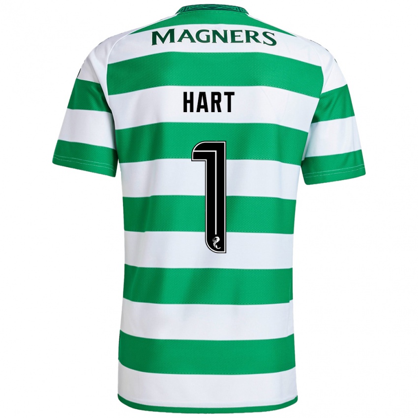 Hombre Camiseta Joe Hart #1 Verde Blanco 1ª Equipación 2024/25 La Camisa Chile