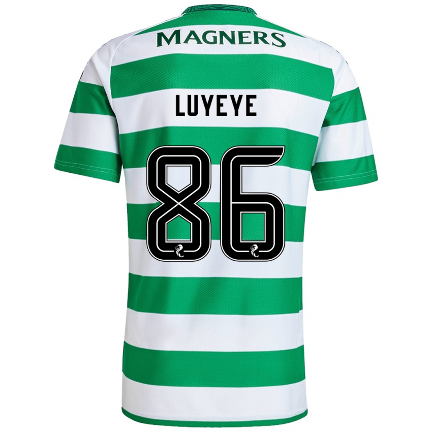 Hombre Camiseta Benny-Jackson Luyeye #86 Verde Blanco 1ª Equipación 2024/25 La Camisa Chile