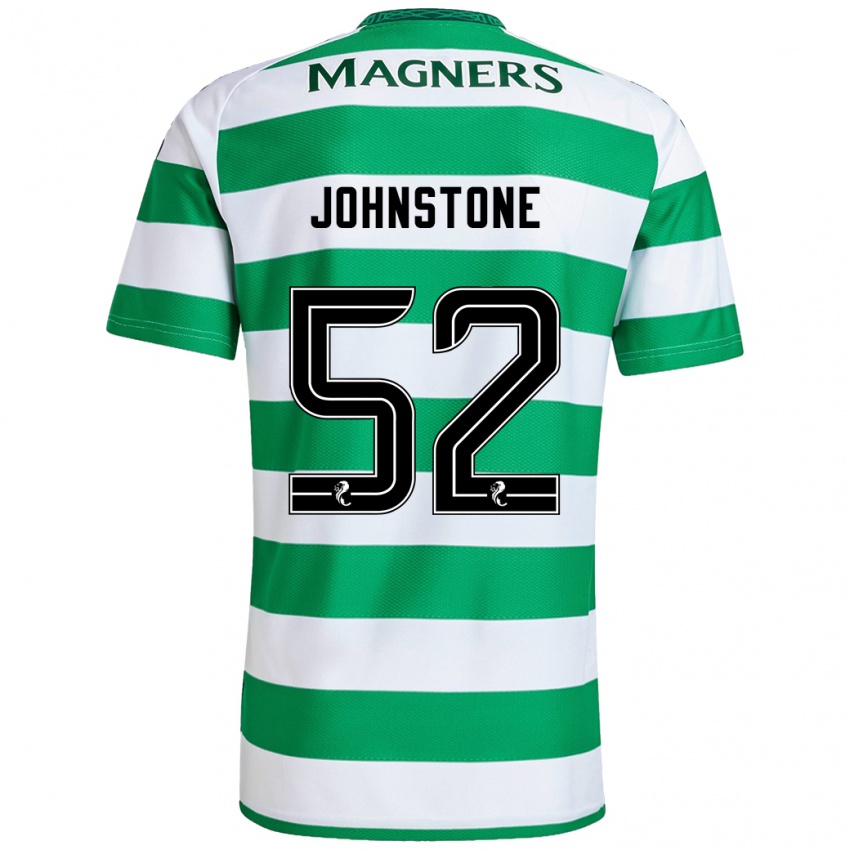 Hombre Camiseta Rachael Johnstone #52 Verde Blanco 1ª Equipación 2024/25 La Camisa Chile