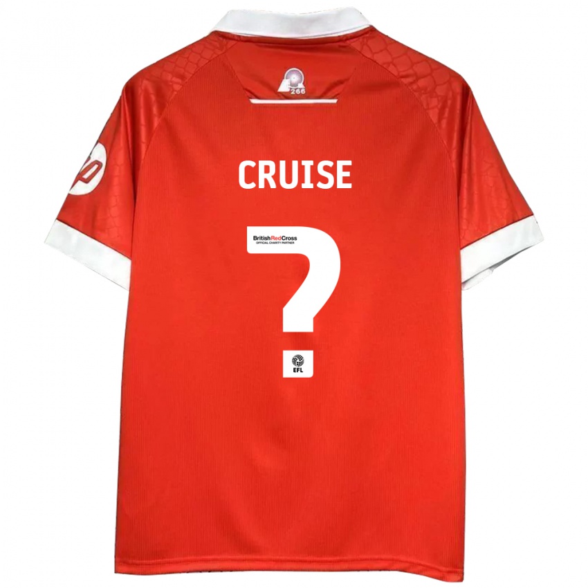 Hombre Camiseta George Cruise #0 Rojo Blanco 1ª Equipación 2024/25 La Camisa Chile