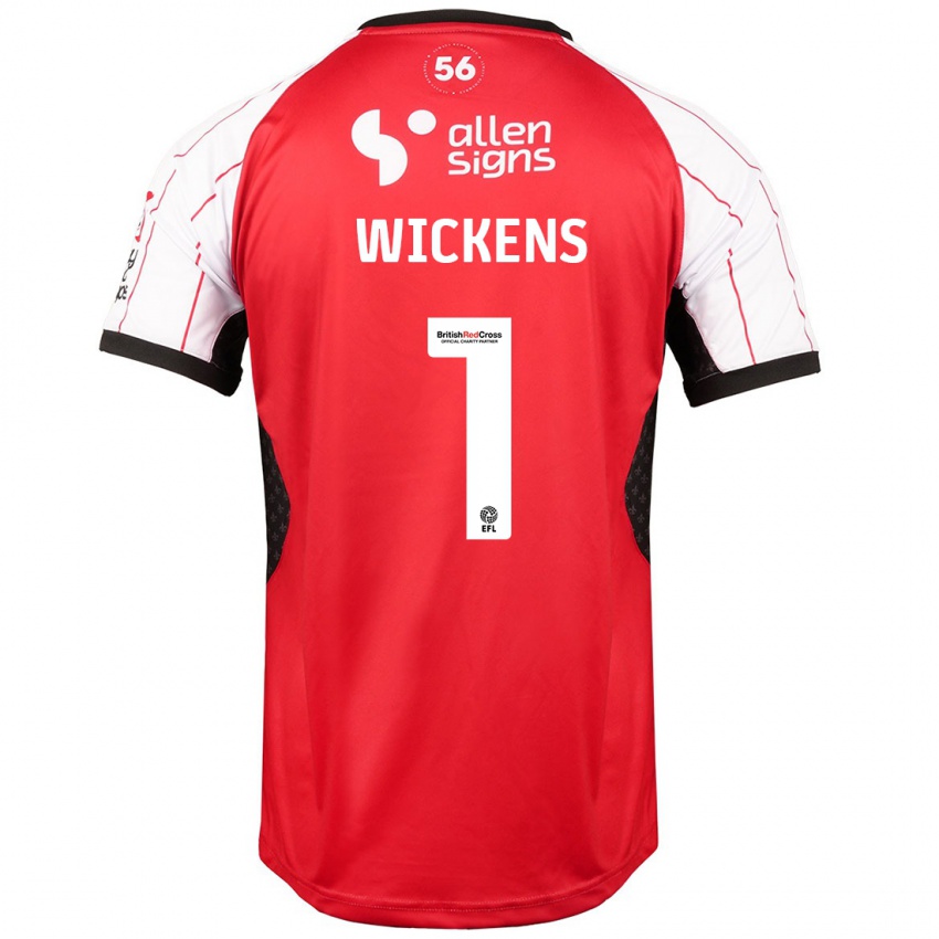 Hombre Camiseta George Wickens #1 Blanco 1ª Equipación 2024/25 La Camisa Chile