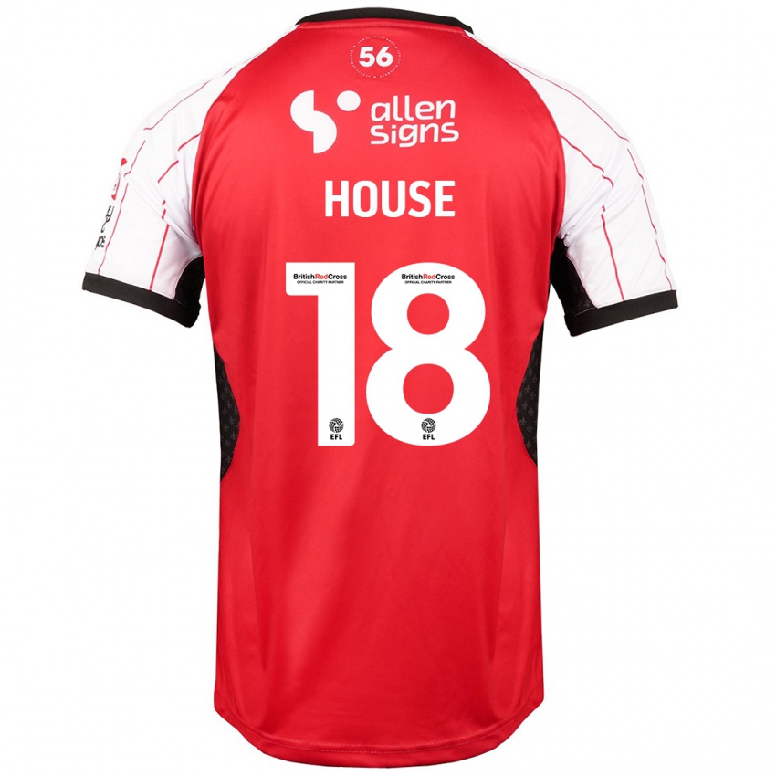 Hombre Camiseta Ben House #18 Blanco 1ª Equipación 2024/25 La Camisa Chile