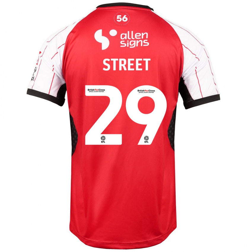 Hombre Camiseta Robert Street #29 Blanco 1ª Equipación 2024/25 La Camisa Chile