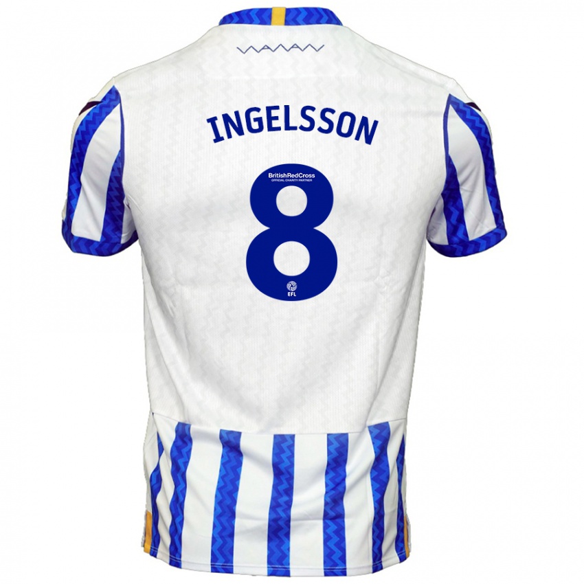 Hombre Camiseta Svante Ingelsson #8 Azul Blanco 1ª Equipación 2024/25 La Camisa Chile