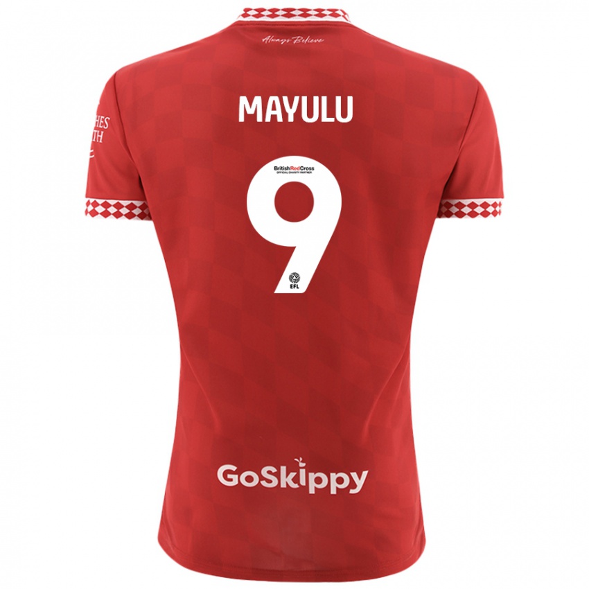 Hombre Camiseta Fally Mayulu #9 Rojo 1ª Equipación 2024/25 La Camisa Chile