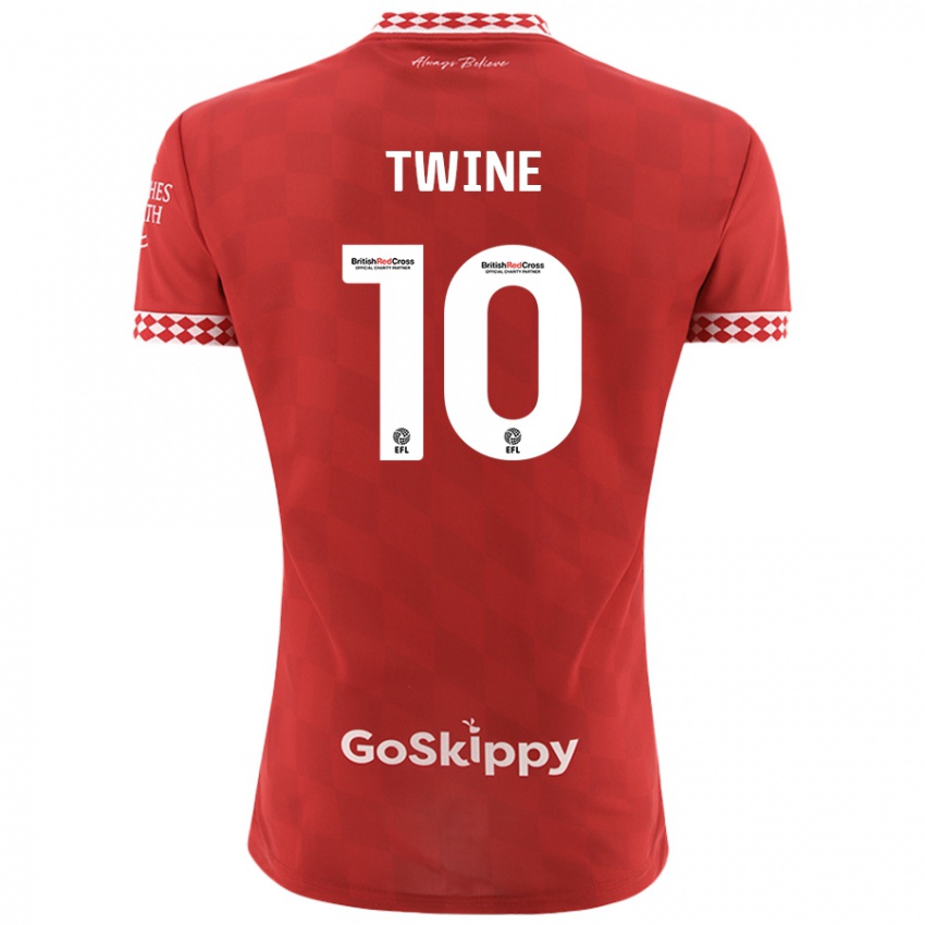 Hombre Camiseta Scott Twine #10 Rojo 1ª Equipación 2024/25 La Camisa Chile