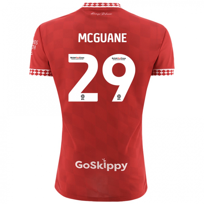 Hombre Camiseta Marcus Mcguane #29 Rojo 1ª Equipación 2024/25 La Camisa Chile