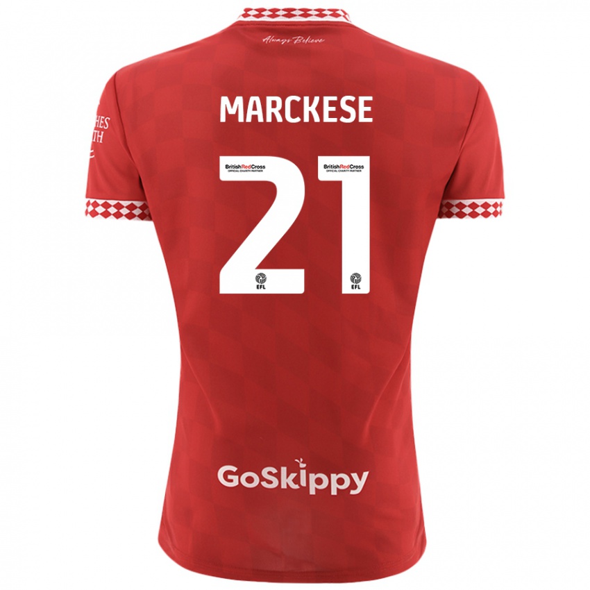 Hombre Camiseta Kaylan Marckese #21 Rojo 1ª Equipación 2024/25 La Camisa Chile