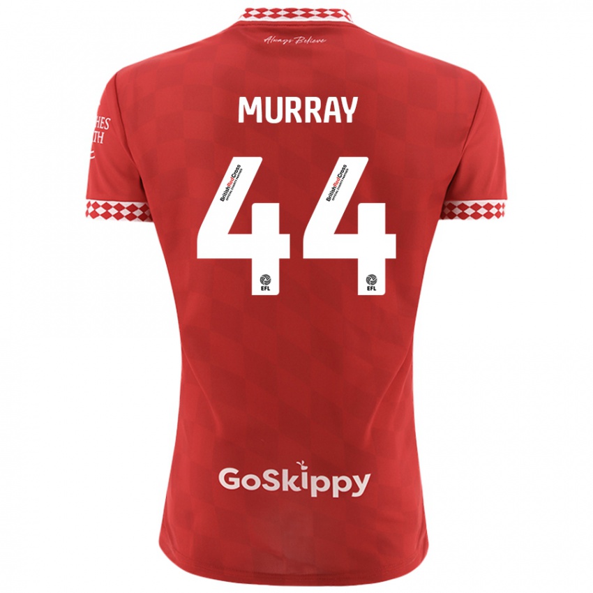 Hombre Camiseta Satara Murray #44 Rojo 1ª Equipación 2024/25 La Camisa Chile