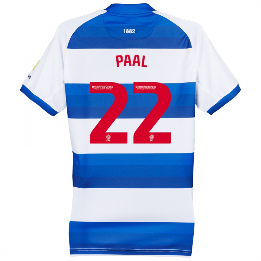 Hombre Camiseta Kenneth Paal #22 Blanco Azul 1ª Equipación 2024/25 La Camisa Chile