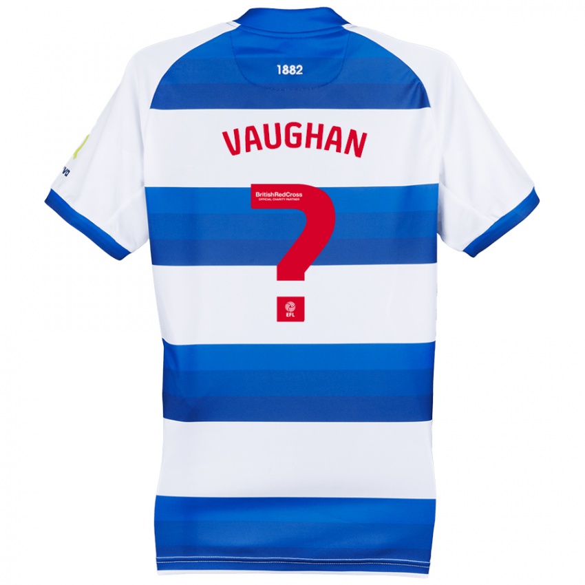 Hombre Camiseta Rohan Vaughan #0 Blanco Azul 1ª Equipación 2024/25 La Camisa Chile