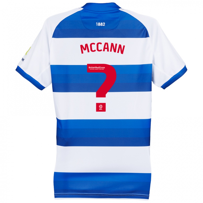 Hombre Camiseta Noah Mccann #0 Blanco Azul 1ª Equipación 2024/25 La Camisa Chile