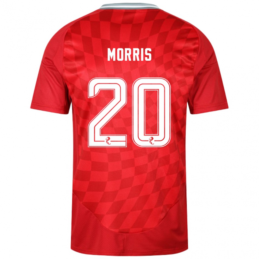 Hombre Camiseta Shayden Morris #20 Rojo 1ª Equipación 2024/25 La Camisa Chile