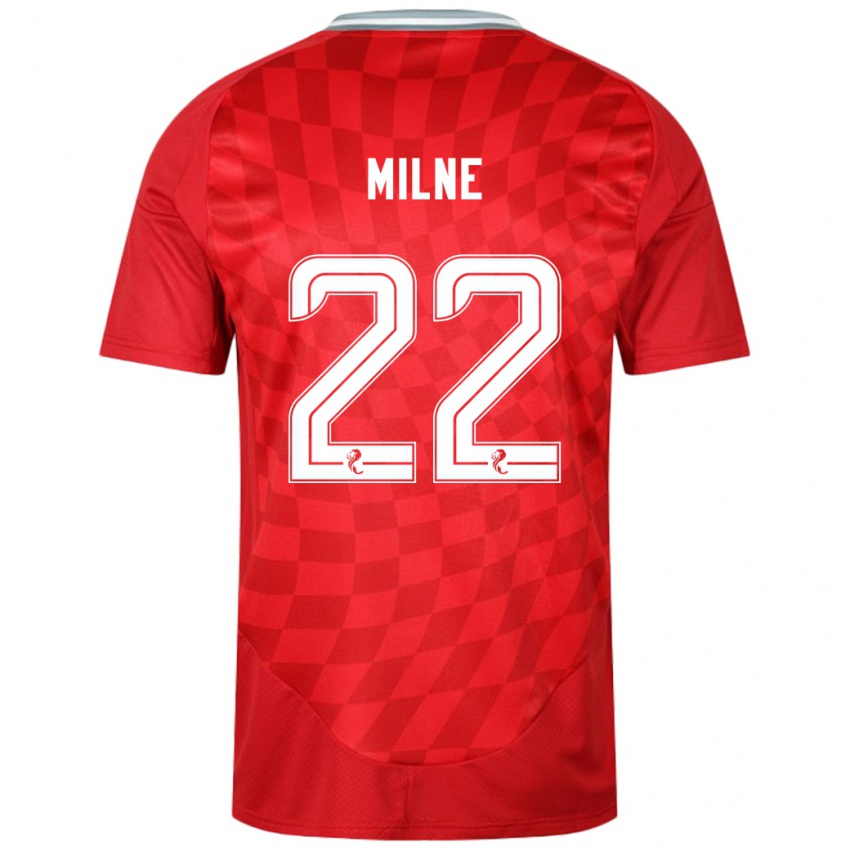 Hombre Camiseta Jack Milne #22 Rojo 1ª Equipación 2024/25 La Camisa Chile