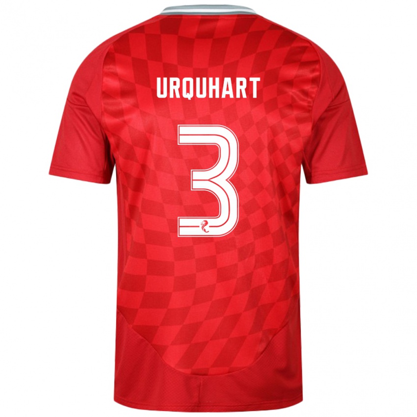 Hombre Camiseta Millie Urquhart #3 Rojo 1ª Equipación 2024/25 La Camisa Chile