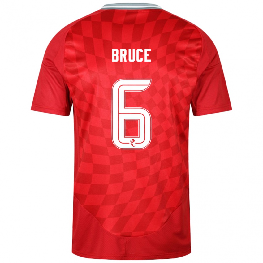 Hombre Camiseta Natasha Bruce #6 Rojo 1ª Equipación 2024/25 La Camisa Chile