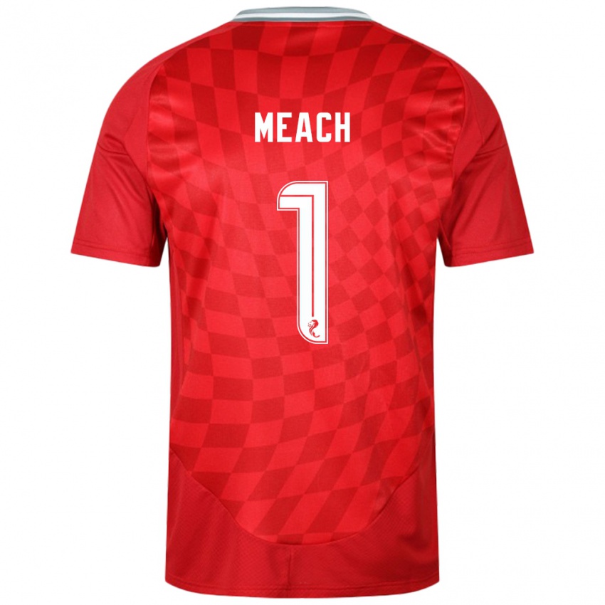 Hombre Camiseta Aaliyah-Jay Meach #1 Rojo 1ª Equipación 2024/25 La Camisa Chile