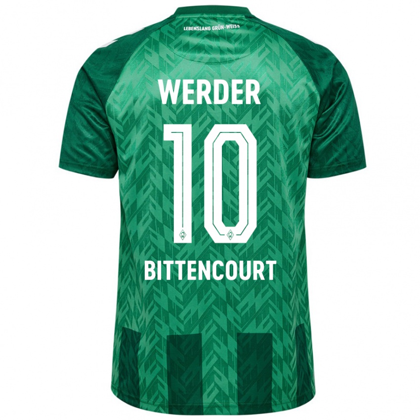 Hombre Camiseta Leonardo Bittencourt #10 Verde 1ª Equipación 2024/25 La Camisa Chile