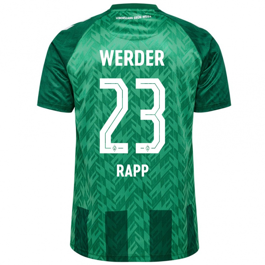 Hombre Camiseta Nicolai Rapp #23 Verde 1ª Equipación 2024/25 La Camisa Chile